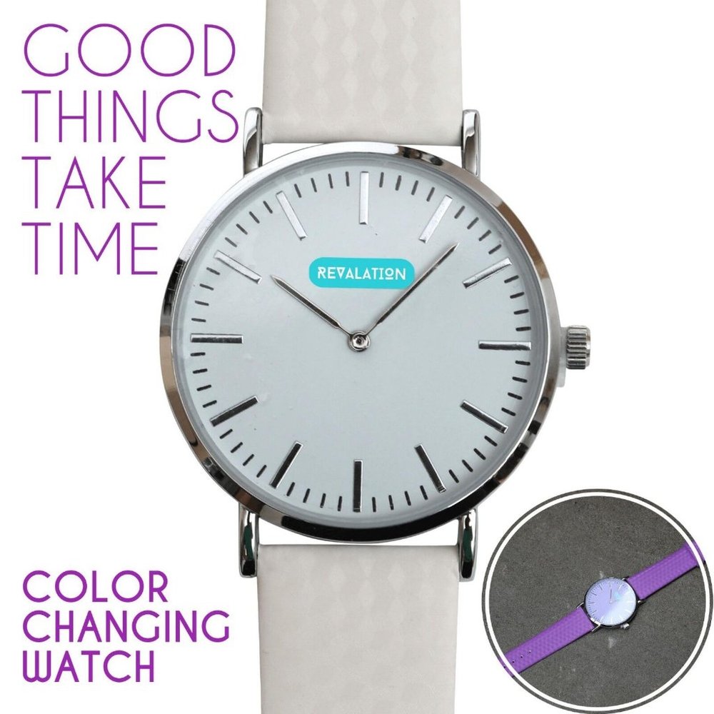 Original REVALATION Designer COLOR CHANGING Watch Light Powered High Technology